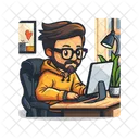 Business Man Office Icon