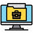 Work At Home Computer Folder Icon
