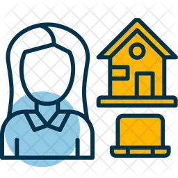 Work At Home  Icon