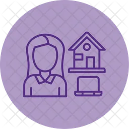 Work At Home  Icon