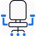작업 의자 사무실 좌석 아이콘