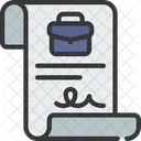 Work Contract  Icon