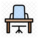 Office Table Chair Icon