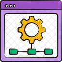 Business Diagram Flow Icon