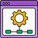 Business Diagram Flow Icon