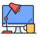 Freelance Home Office Computer Icon