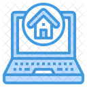 Laptop Home Work From Home Icon