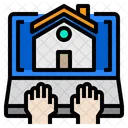 Home Hands Laptop Icon