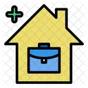 Work Home Save Icon