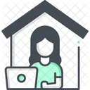 Work From Home Online Work Work Icon
