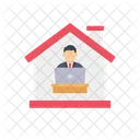 Work From Home Stay At Home Quarantine Icon