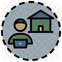 Work From Home Working At Home Pandemic Icon