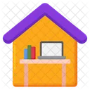 Work From Home Home Office Office Icon