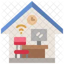 Work From Home Freelance Workspace Icon