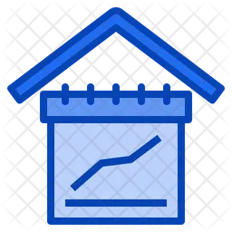 Work From Home Graph  Icon