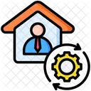 Work From Home Home Repair People Icon