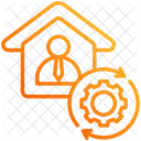 Work From Home Home Repair People Icon