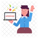 Work Happiness  Icon