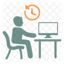 Work Worker Computer Icon