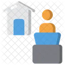 Work In Home  Icon
