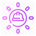 Work In Progress Safety Helmet Construction And Tools Icon