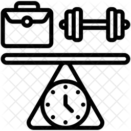 仕事と生活のバランス  アイコン