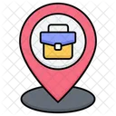 Businessman Office Location Icon