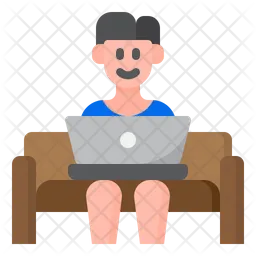 Work On Sofa  Icon