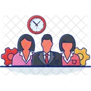 Work On Time Working Hours Icon