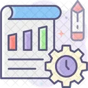 Work Plan And Time  Icon