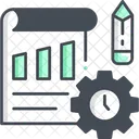 Work Plan And Time  Icon