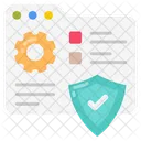 Work Secure Cybersecurity Data Privacy Icon