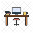 Work Table Study Desk Table Icon
