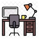 Desk Workplace Table Icon