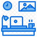 Laptop Desk Clock Icon