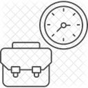 作業時間 細線 アイコン アイコン