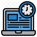 Work Time Time Management Laptop Icon