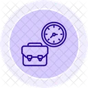 Work Time Color Circle Icon Icon