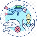 Work with marine life  Icon