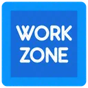 Work Zone Working Area Construction Area Icon