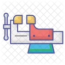 Bench Vise Lineal Style Iconscience And Innovation Pack Icon