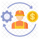 Worker Engineer Salary Icon