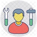 Worker Laborer Repairman Icon