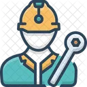 Worker Construction Constructor Icon