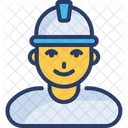 Construction Worker Supervisor Icon