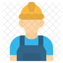 Worker Engineer Construction Icon