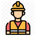 Worker Engineer Construction Icon