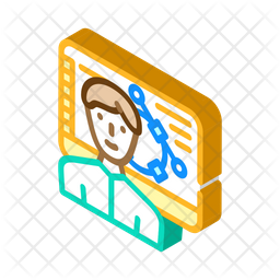 Worker Icon - Download in Isometric Style