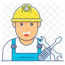 Labourer Worker Engineer Icon