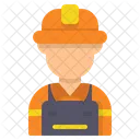 Worker Man Avatar Icon
